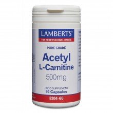 Acetil L-Carnitina | Lamberts | 60 comps de 500 mgr. | Energia muscular