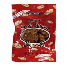 Black Sesame Snacks| Mitoku | 60g | Snacks de quinoa Con sésamo | Best Of Japan