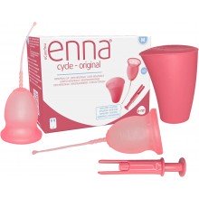 Copa menstrual  M| Enna| 2 Copas de la talla M + apli. | Salud íntima femenina
