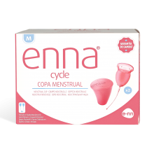 Copa menstrual M | Enna Cycle | 2 Copas de la talla M | Salud íntima femenina