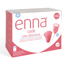 Copa menstrual M | Enna Cycle | Ecareyou | 2 Copas de la talla M | Salud íntima femenina