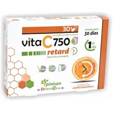 Vita C 750 retard | Pinisan | 30 cáps | Sistema inmunitario