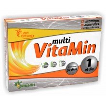 Multi VitaMin | Pinisan | 30 cáps| Contribuye a disminuir el cansancio y la fatiga