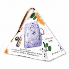 Gold Collagen Anti-Ageing Lip Volumiser + Hidrogel Mask | Minerva Ltd | Volumen y Juventud Labial y Mascarilla