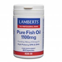 Aceite de Pescado Puro | Lamberts | 60 Caps De 1100 mgr | sist Cardiaco – vista – mente