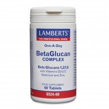 Beta Glucan Complex|Complejo de Beta Glucanos | Lamberts | 60 cáps 500mg | Ayuda al Corazón y es Antioxidante