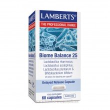 Biome Balance 25| Lamberts | 60 cáps| mejora la salud intestinal y la digestión en general