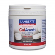 CalAsorb Calcium| Lamberts | 180 Comp de 800 mgr | Huesos – Crecimiento – vejez