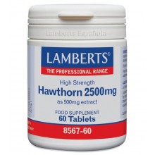 Hawthorn |Espino Blanco 2500 mg | Lamberts |60 tabletas |  estrés - ansiedad - tensión arterial