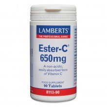Ester-C 650 mg  | Lamberts | 90 Comp. de 500 mgr | Inmunidad - Salud en general