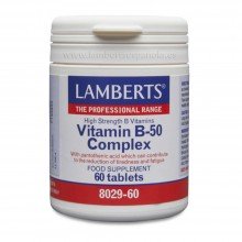 Complejo de Vitaminas B 50 | Lamberts | 60 comp. de 865 mgr |  Sis. Inmunitario - Piel / Cabello / Uñas