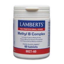 Complejo Metil B | Lamberts | 60 comp de 970 mgr | Con todas las vitaminas B | Sis. Inmunitario - Piel / Cabello / Uñas
