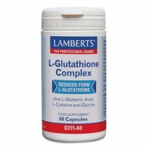 L-Glutationa Complex| Lamberts | 60 Cáps de 50 mgr. | Ayuda antioxidante