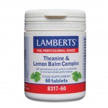 L-Teanina y Bálsamo de Limón Complex  | Lamberts | 60 comps. De 200/6000 mgr. | Estrés – relajante – calmante