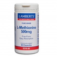 L-Metionina | Lamberts | 60 Cáps de 500 mgr. | rendimiento fisico – arteroesclerosis