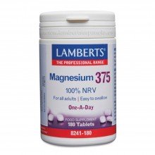 Magnesio 375  | Lamberts |180 Tabletas| Huesos– Cansancio – Fatiga