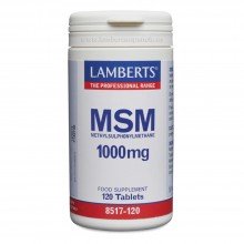 MSM 1000 mg de Fuente Natural | Lamberts | 120 Comp. 100mg | Articulaciones y cartílago