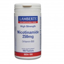 Nicotinamida 250 mg | Lamberts | 100 Comp. |  sistema nerviso - piel