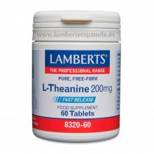 L-Teanina | Lamberts | 60 Comps de 200 mgr. | Estrés – relajante – calmante