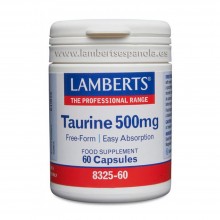 Taurina | Lamberts | 60 Cáps de 500 mgr. | desarrollo muscular – energia