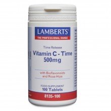 Vitamina C Liberación Sostenida 500 mg | Lamberts | 100 Comp de 500 mgr | Sistema inmune
