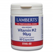 Vitamin K2 - Vitamina K2 | Lamberts | 60 cáps | Coagulación sanguínea – Bienestar de huesos
