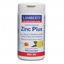 Zinc plus | Lamberts | 100 comps | Piel - uñas - pelo - sistema inmune - garganta