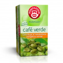 Café Verde | Pompadour | 20 bolsitas | Metabolismo - Diurético