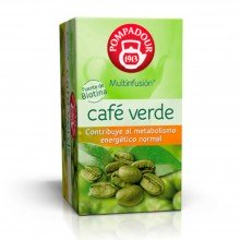Café Verde | Pompadour | 20 bolsitas | Metabolismo - Diurético