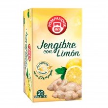 Jengibre con limón | Pompadour | 20 bolsitas | Adelgazar