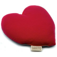 Corazón Térmico Rojo | Sakito | 25 x 25 cm cm | semillas de trigo y Lavanda