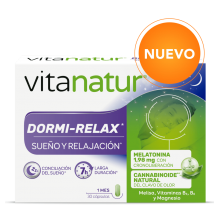 Dormi-Relax| Vitanatur | 600MG 30 Capsulas | ayuda a la conciliación del sueño y a la relajación