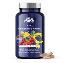 Multivitaminas y minerales| Herbora |60 comprimidos masticables de 1.200 mg| Sabor agradable a multifrutas