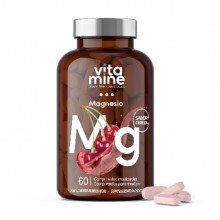 Magnesio| Herbora |60 comprimidos masticables de 1820 mg |Sabor cereza