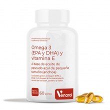 Omega 3 (EPA y DHA) más vitamina E | Herbora | 60 perlas de 1.408 mg | Corazón - Cerebro y Visión