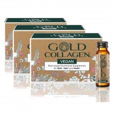 Gold Collagen Vegan 30 días | Minerva Research Labs | Pack de 30 x 50ml | Colágeno 100% Vegetal