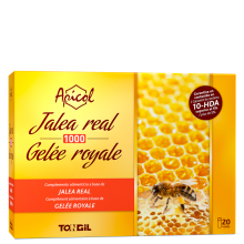 Jalea Real 1000|Apicol - Tongil  |20 Viales de 10 ml| Equivalente a 1000mg de Jalea Real fresca