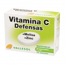 Vitamina C, Melisa y Zinc | Vallesol | 24 Comp. | defensas bajas en climas fríos