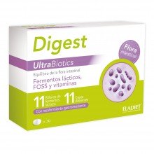 Digest Ultrabiotics | Eladiet | 30 comprimidos| Para el equilibrio de la Flora Intestinal