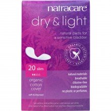 Dry & Light Compresas Incontinencia | Natracare|20 Unid |Finas y discretas