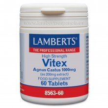 Vitex Agnus Castus| Lamberts | 60 tabletas 1000mg | desórdenes ginecológicos