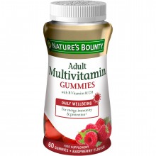 Multivitamínico Adultos Gummies| Nature's Bounty |60 Gominolas| Multivitamínico para energía-inmunidad y vitalidad