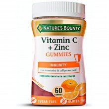 VitaminaC + Zinc gummies| Nature's Bounty| 60 comprimidos|suministra oxígeno a los músculos