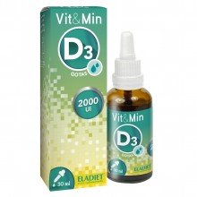 Vit&Min Vitamina D3| Eladiet|30ml |funcionamiento normal del sistema inmunitario