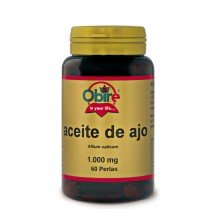 Aceite de ajo 1000 mg|Obire|60 perlas|antibiótico natural en problemas respiratorios e intestinales