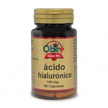 Acido hialuronico 100 mg|Obire|60 cápsulas|antibiótico natural en problemas respiratorios e intestinales