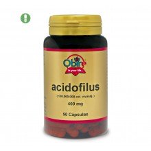 Acidofilus 400 mg|Obire|90 capsulas| ayuda a la regulación intestinal y mejora las digestiones