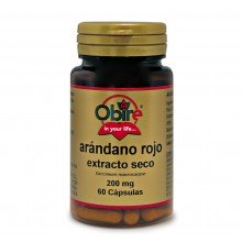 Arandano rojo 5000 mg (ext seco 200 mg)|Obire|60 capsulas|prevenir y mejorar las infecciones del tracto urinario