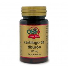 Cartilago de tiburon 500 mg|Obire|60 capsulas|mejora de las articulaciones
