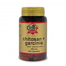 Chitosan & HCA-garcinia 450 mg|Obire|100 cápsulas| Aumenta la lipólisis y la sensación de saciedad